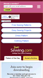 Mobile Screenshot of free-sewing.com